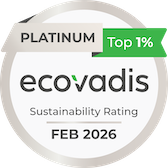 Auszeichnung von EcoVadis für Vattenfall: Platinum Top 1 %, Sustainability Rating Februar 2026