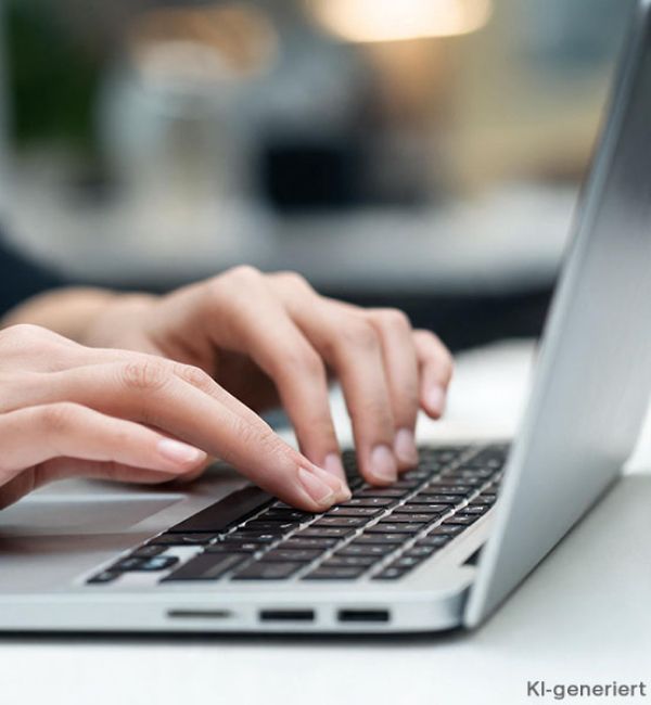 Laptop mit Office Software