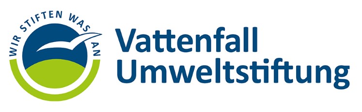 Logo mit Text Vattenfall Umwelstiftung