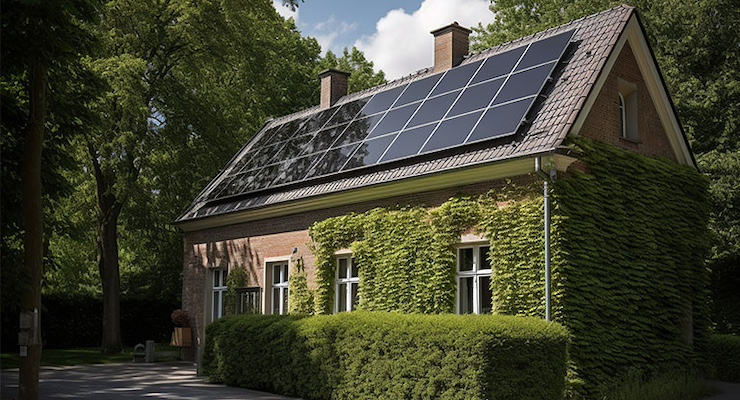 Solaranlage auf dem Dach