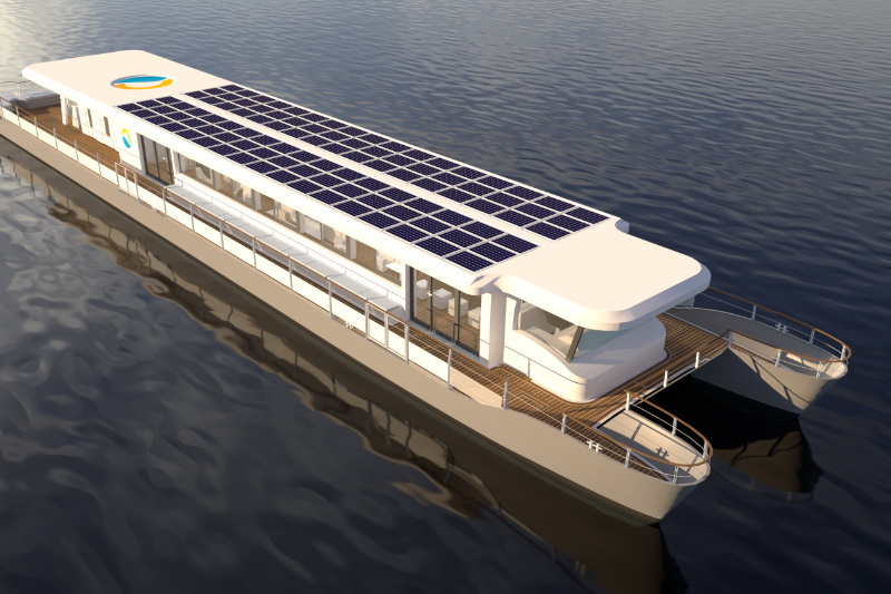 Solarschiff-Modell