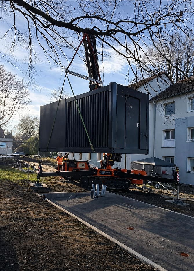 Installation eines Wärmepumpen-Cubes