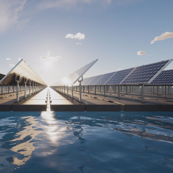 Photovoltaikanlage auf Wasser