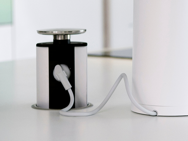 Steckdose eines smarten Thermostates