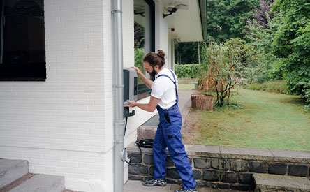 Fachhandwerker installiert Wallbox