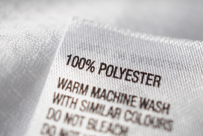 Polyester Waschanleitungsschild