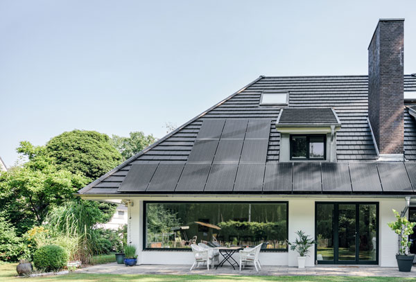 Solaranlage auf einem Haus