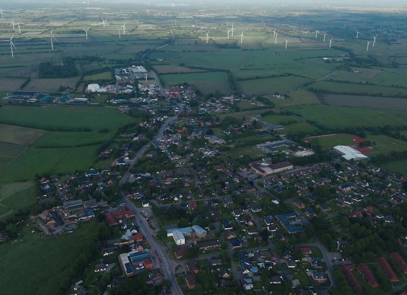 Stadt von oben