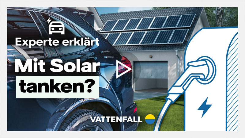 YouTube Thumbnail: Elektroauto mit Solarstrom laden