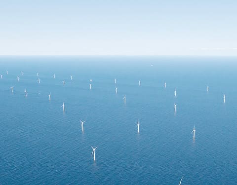 Offshore Windpark im Meer