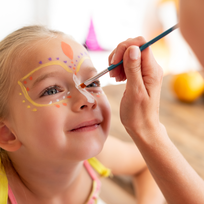 Kinder Make-up für Kanreval