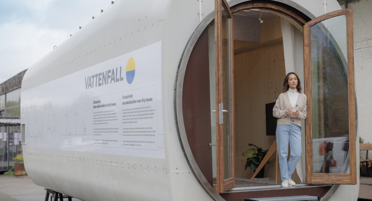 Vattenfall Tiny House aus Windturbine